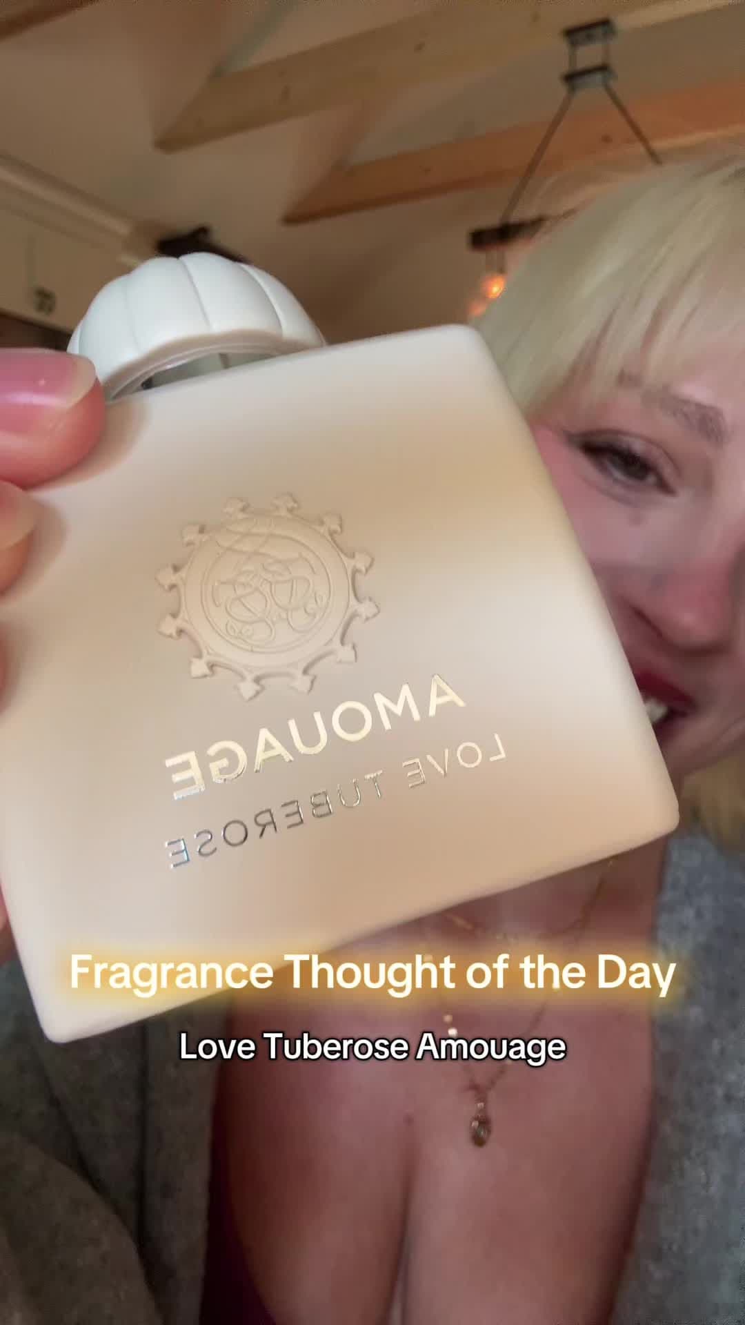 Love Tuberose @AMOUAGE  Smells like someone might fall in love with me. Hopefully it’s me. That falls in love with me.. #AmouagePerfume #PerfumeTok #ScentOfTheDay #FloralGourmand #TuberosePerfume