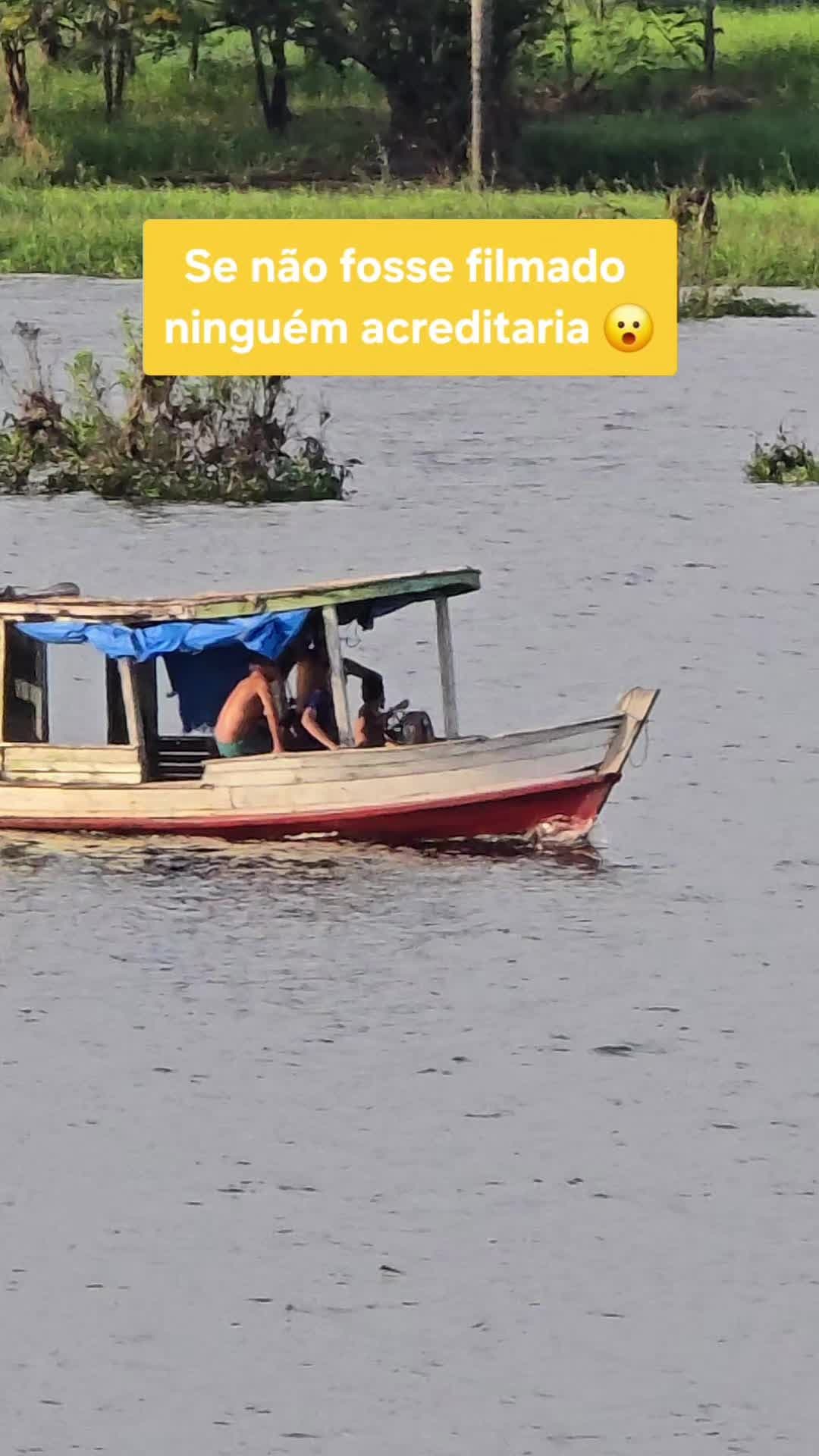 Olha quem é o comandante do barco 😮