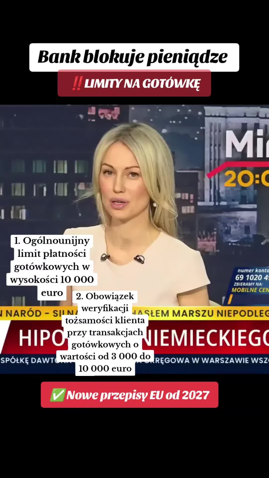 PRZYPOMINAM, że w ramach programu "Polski Ład" planowano znaczące zaostrzenie przepisów, które miały wejść w życie od 1 stycznia 2024. Zmiany te zakładały: Obniżenie limitu dla transakcji między przedsiębiorcami (B2B) z 15 000 zł do 8 000 zł. Wprowadzenie po raz pierwszy limitu dla transakcji między konsumentem a przedsiębiorcą (B2C) w wysokości 20 000 zł.  Propozycje te spotkały się z bardzo silnym sprzeciwem społecznym i biznesowym. W rezultacie, w połowie 2023 roku Sejm poprzedniej kadencji uchylił te przepisy, zanim zdążyły wejść w życie.