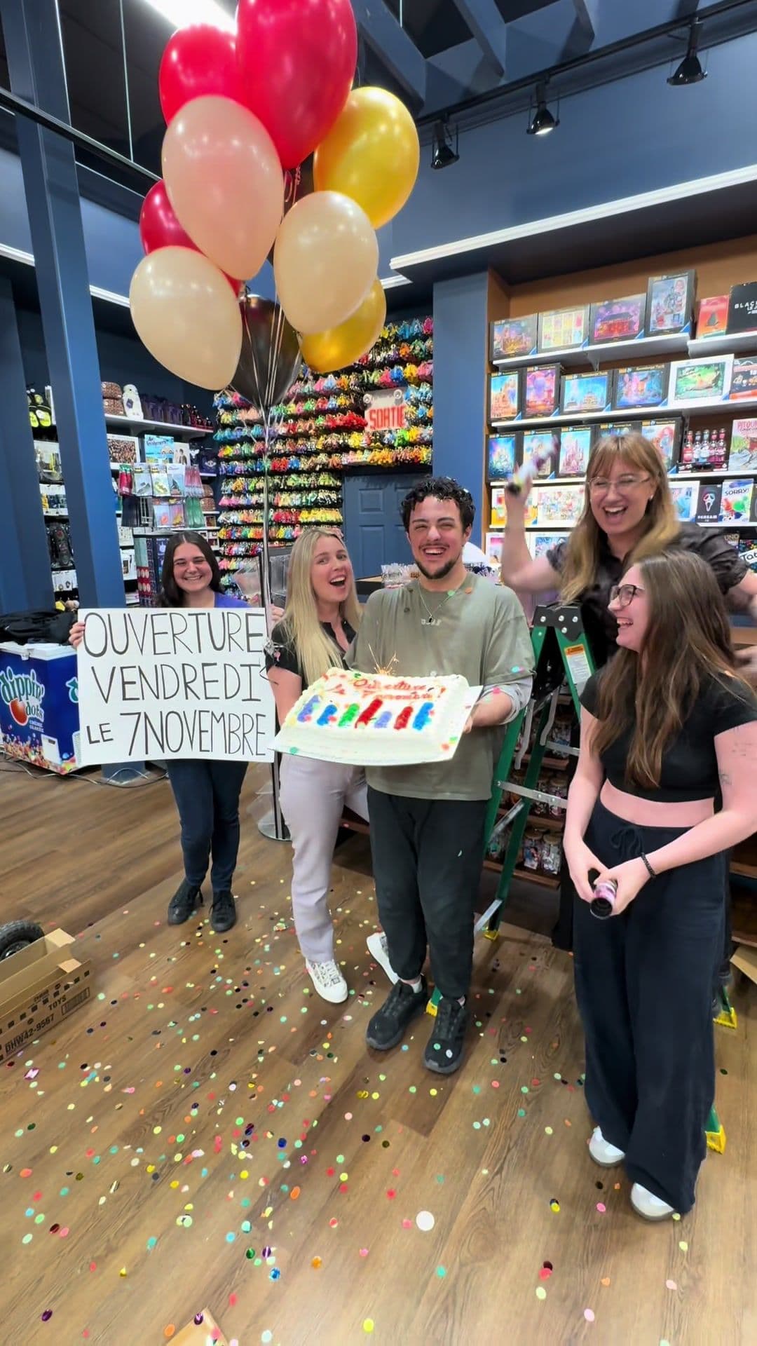 🎉 Grande nouvelle! 🎉  Nous sommes très heureux de vous annoncer l’ouverture officielle de notre tout nouveau magasin à Saint-Romuald, vendredi prochain le 7 Novembre!! 🥳 Rendez-vous dès 9h30 au 1208 rue de la Concorde, Lévis, QC, G6W 0M7 🙌🏼 Venez célébrer cette ouverture avec nous, découvrir nos nouveautés et vivre cette belle journée en notre compagnie! (Nancy, Jonathan et l’équipe sera la) 🤩  On vous attend en grand nombre, on a vraiment hâte de vous voir! 🙌🙂 #annonce #ouverture #levis #lacommeremagasingeneral #viral