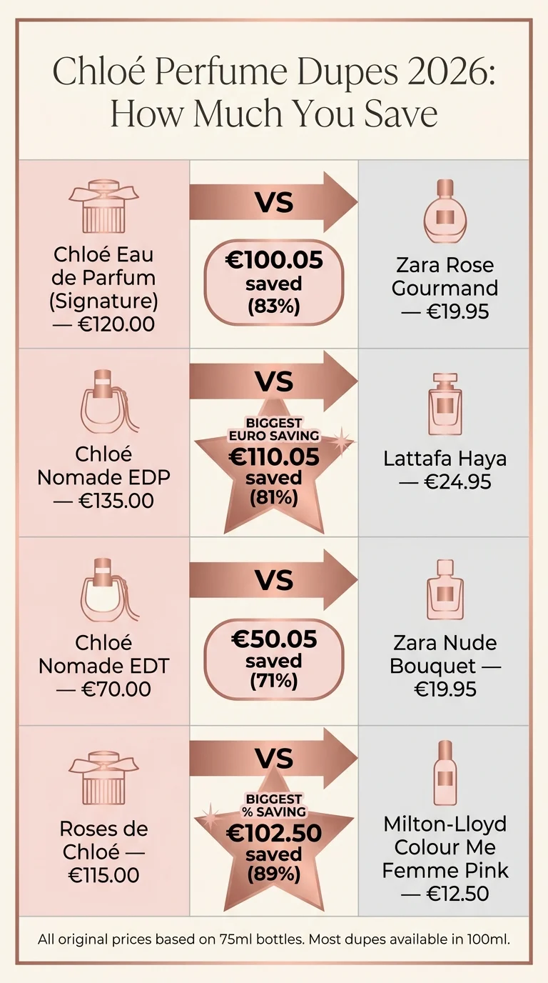 Chloé Perfume Dupes 2026: Price Savings & Scent Match Guide