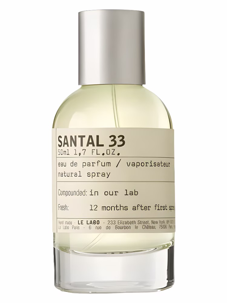 Le Labo Santal 33 perfume bottle