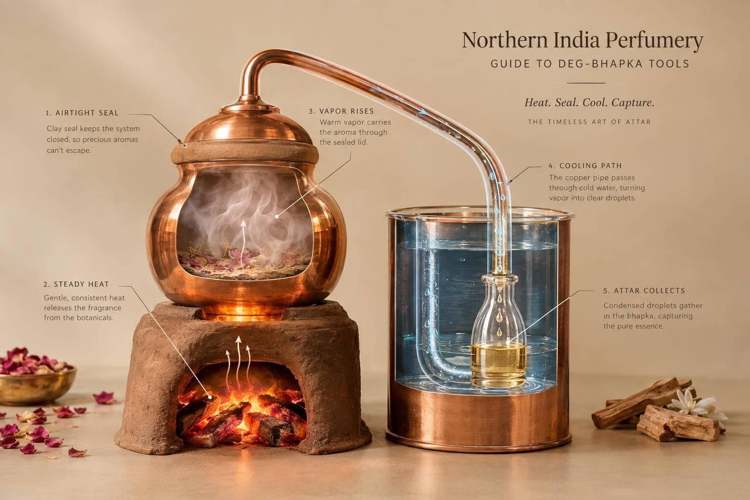 Northern India Perfumery: Guide to Deg-Bhapka Tools